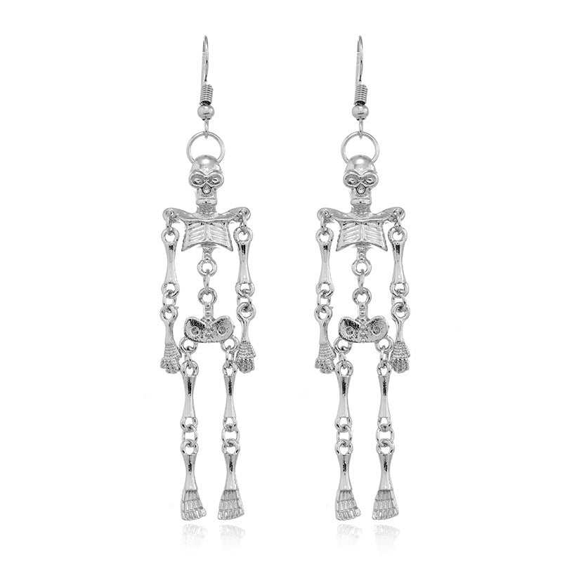 Wholesale   Creative Personalized Event Skull Alloy Earrings