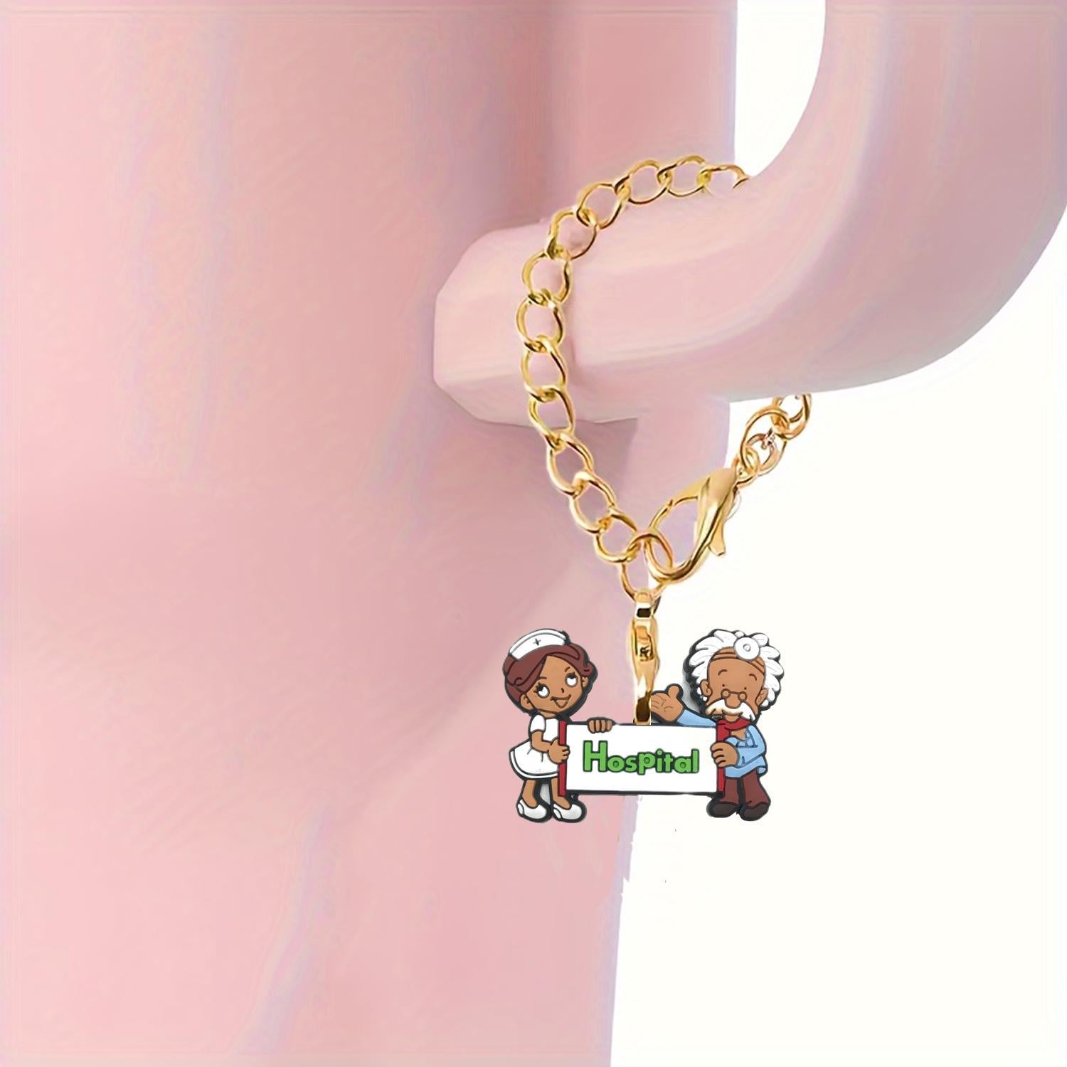 Wholesale Nurse Series Soft Rubber Hanging Chain Cup Accessories Chain ACC-CA-XieJi003