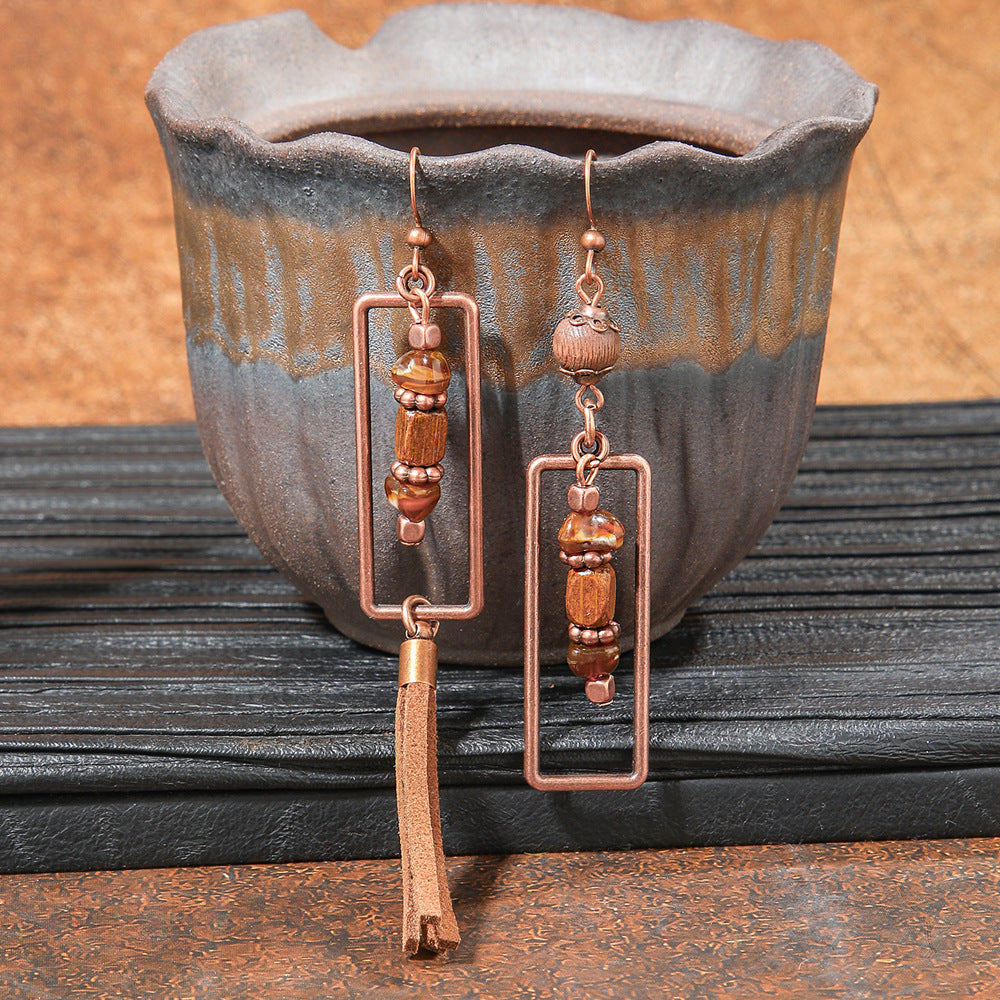 Wholesale Retro Bohemian Alloy Geometric Earrings for Everyday Wear