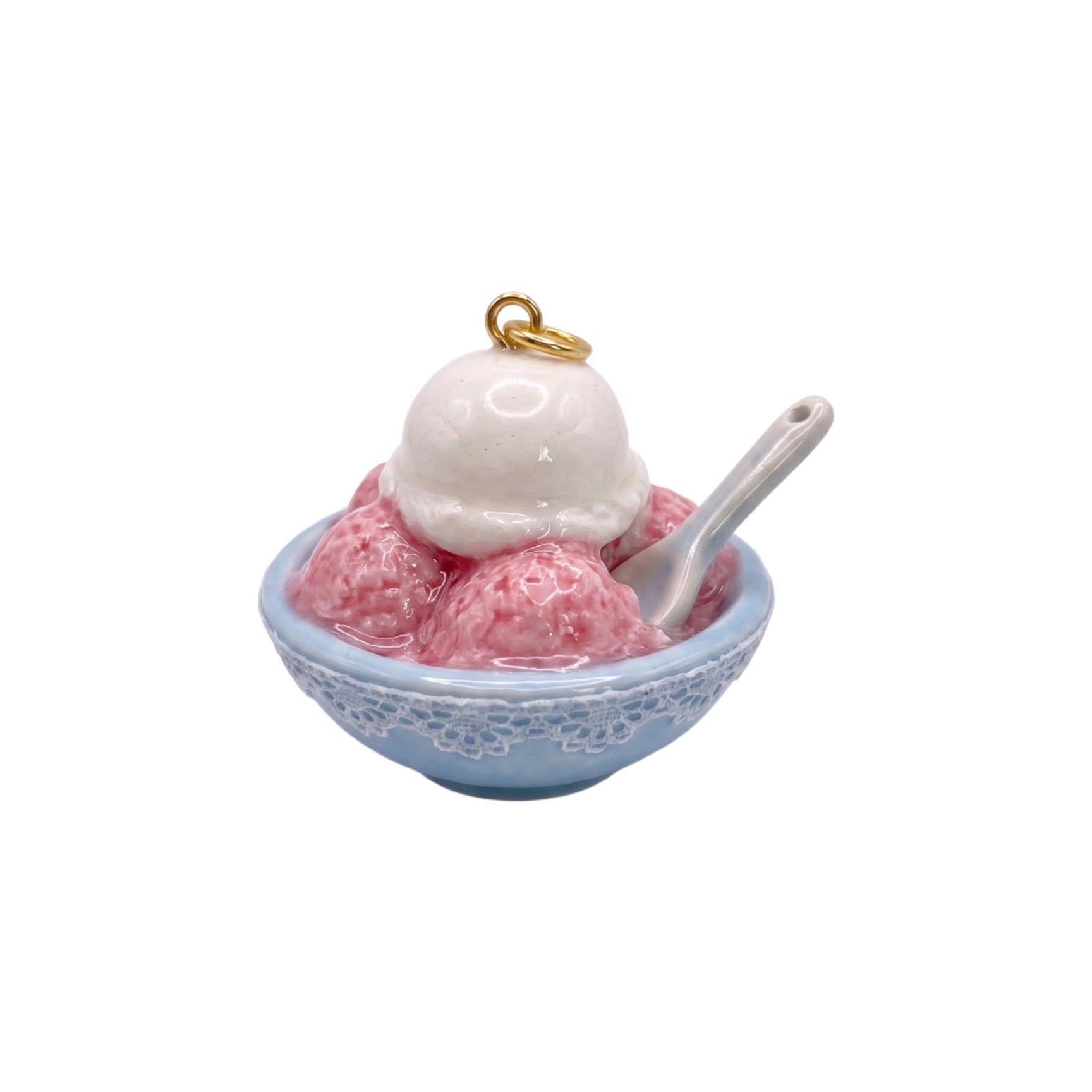 Wholesale Miniature dessert toy pendant,  3D realistic ice cream milkshake shape,  glossy and oil-dripping,  cute girly accessory.
