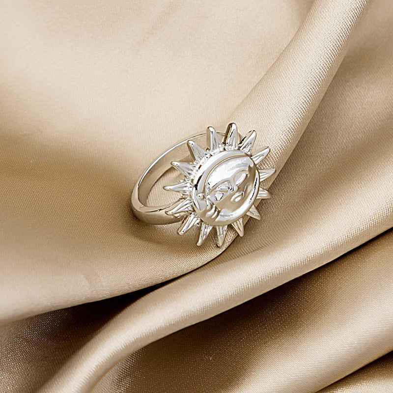 Wholesale  creative metal sunflower ring