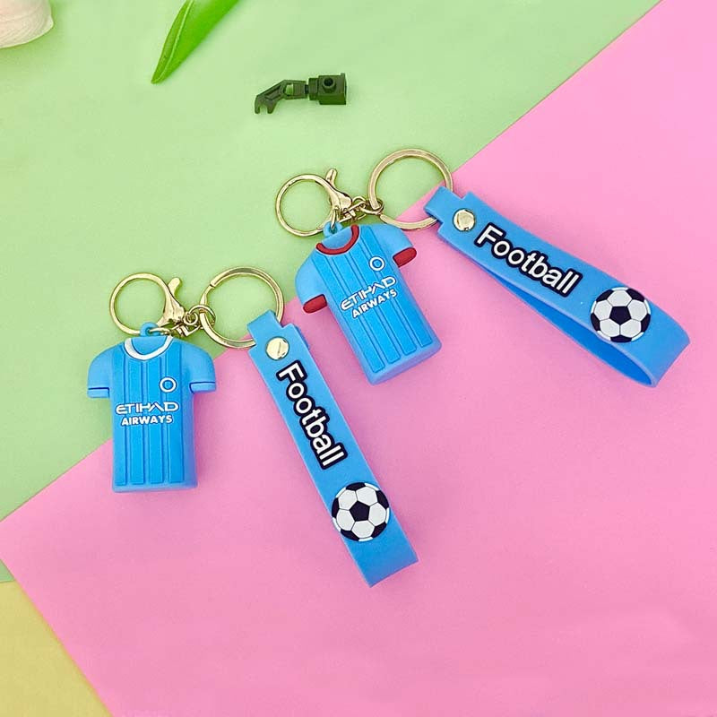 Wholesale Cartoon Jersey PVC Soft Keychain Creative Keychain ACCVIP-KC-XJY002
