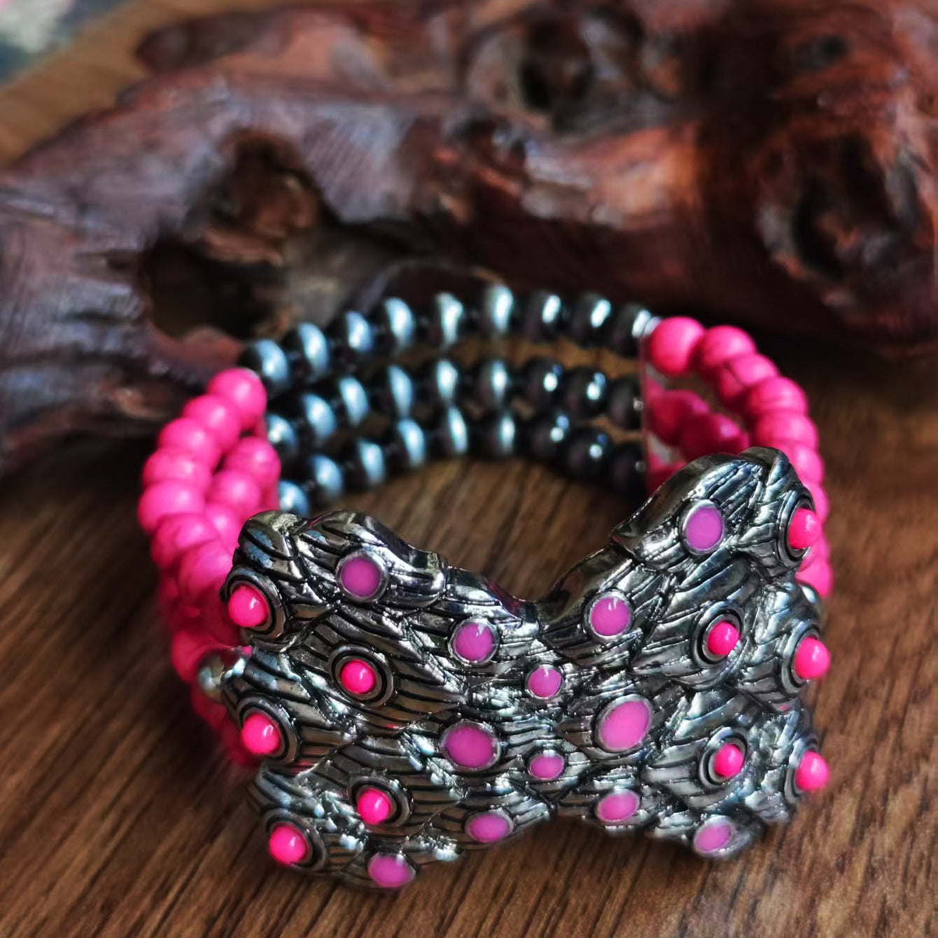 Wholesale Boho Multi Layer Cowgirl Bracelet With Peacock Bow Charm Chic Fashion Accessory For Casual Gift Giving