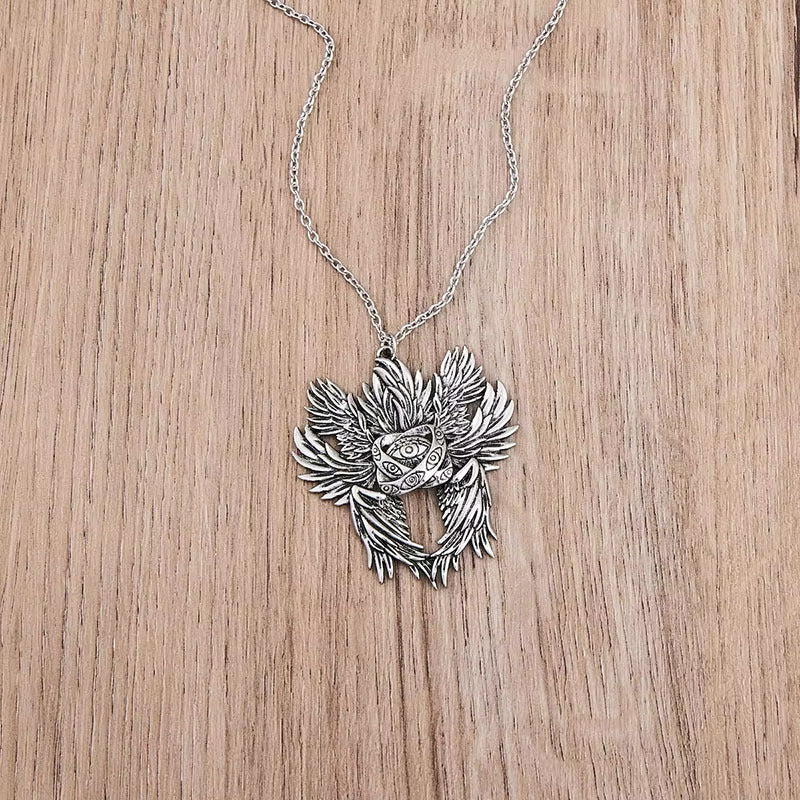 Wholesale Vintage Evil Eye Wings Necklace ACC-NE-FuSu012