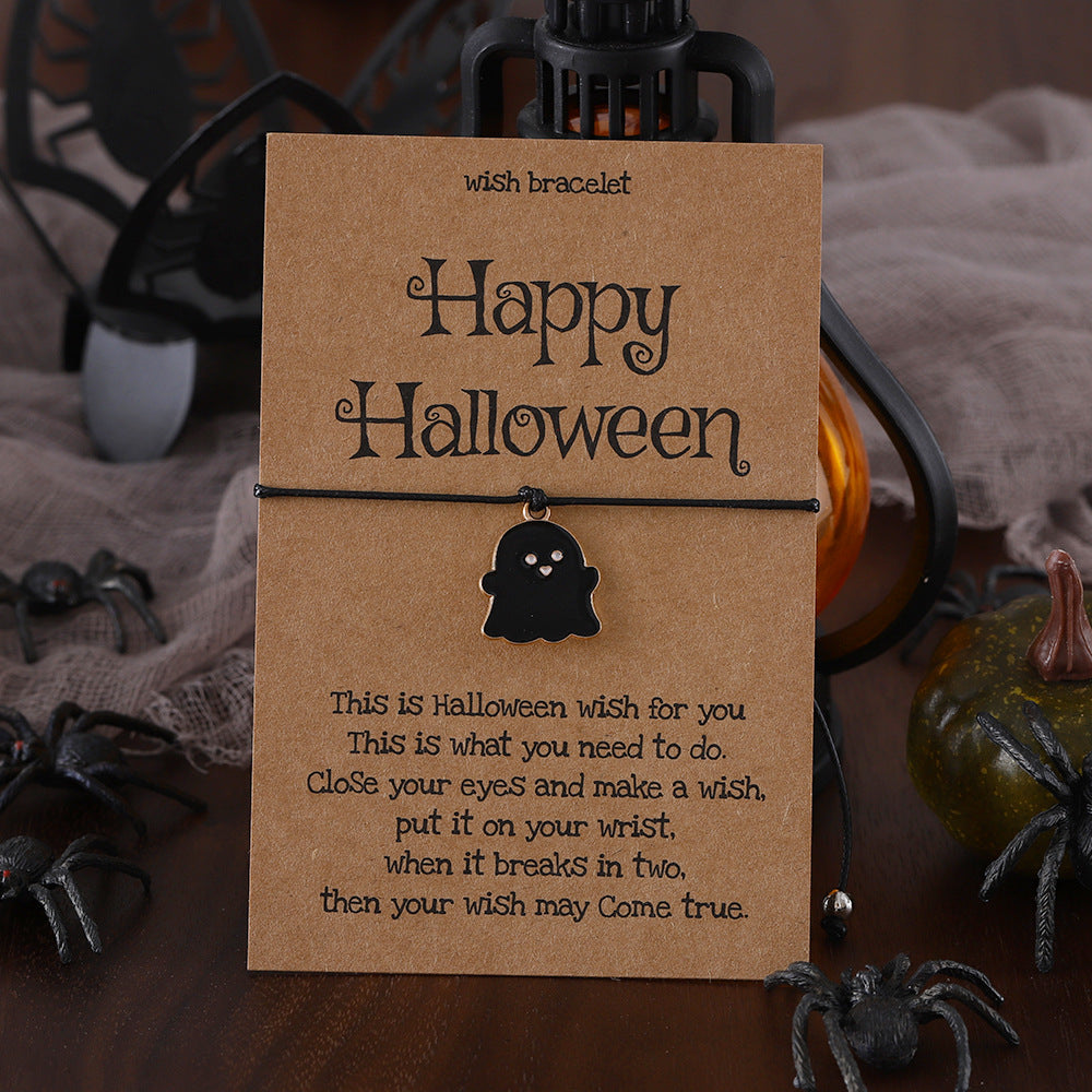 Wholesale Bracelet Cute  Colorful Ghost Charm Bracelet