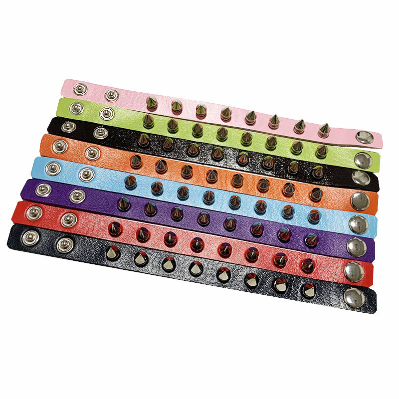 Wholesale Punk Style Rivet Bracelet Leather Rock Gothic Bracelet ACC-BT-Jinl002