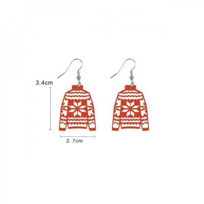 Wholesale Christmas  Acrylic Flat  Earrings