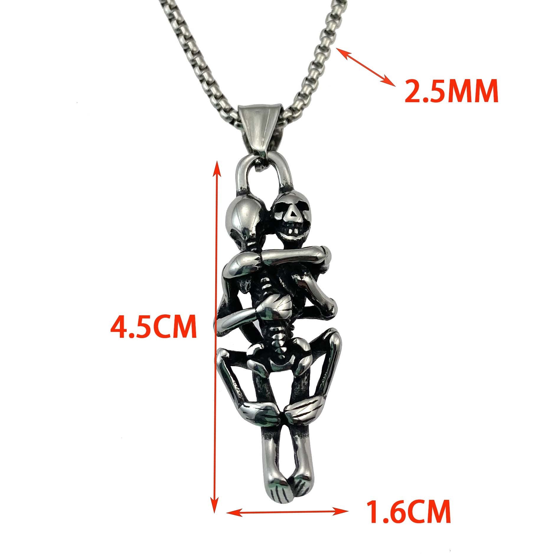 Wholesale Halloween Dark Stainless Steel Necklace