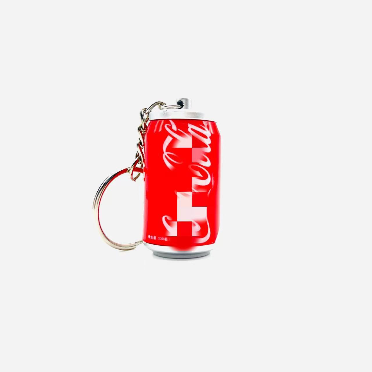 Wholesale  mini beverage bottle can keychain