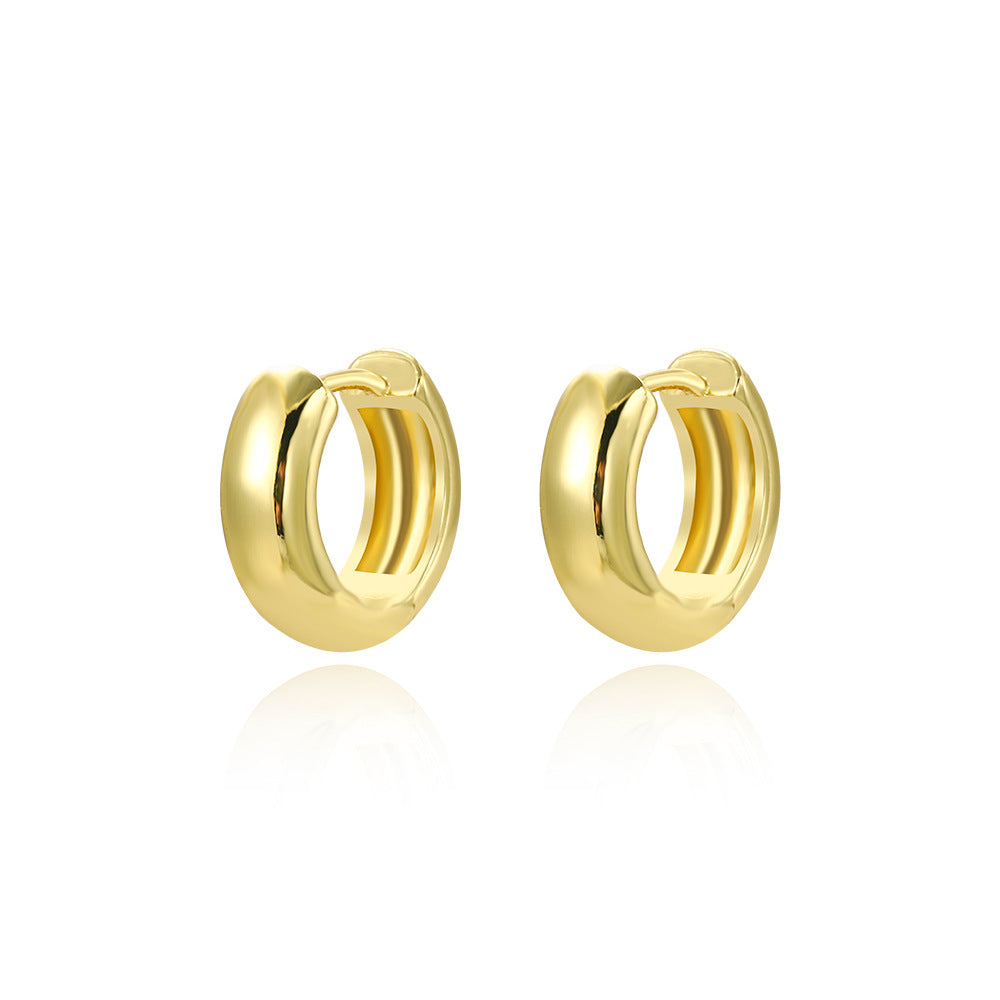 Wholesale  smooth square ear buckle  earrings