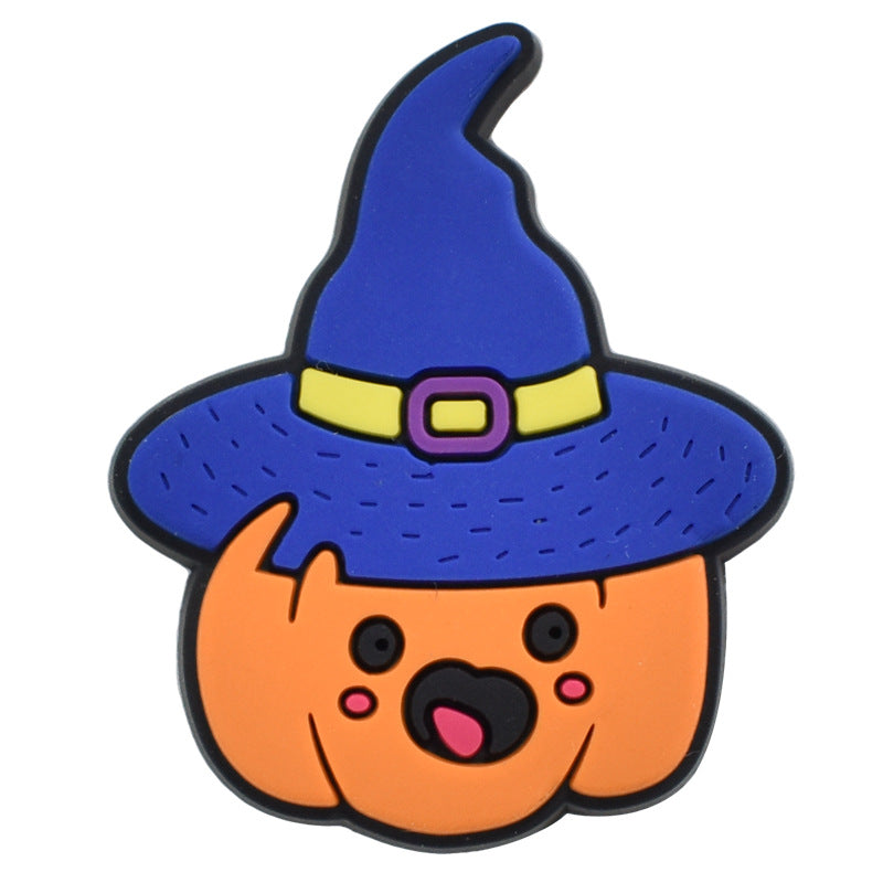 Wholesale Random 100pcs Halloween PVC Soft Rubber Shoe Buckle Decoration ACC-SC-RYY068