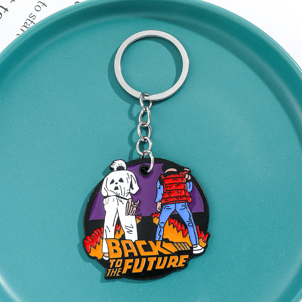 Wholesale Halloween Back to the Future Keychain