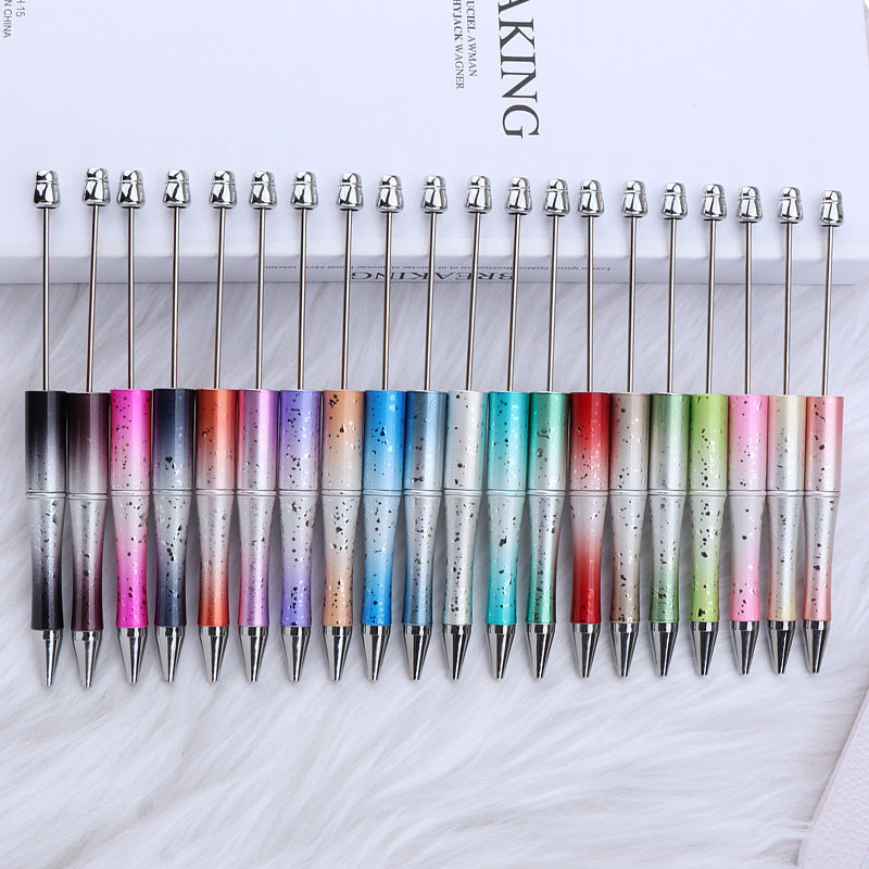Wholesale 5pcs Beadable Pens Starry Sky UV Electroplating Gradient DIY Bead Pen ACC-PN-JinBN009