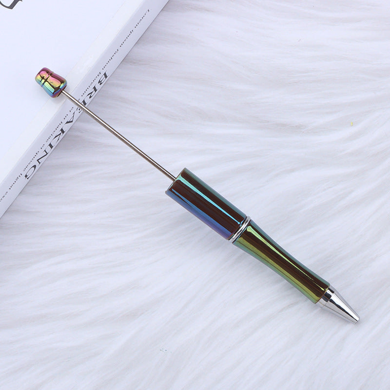 Wholesale 10pcs Beadable Pens Colorful UV Electroplating Colorful DIY Bead Pens ACC-PN-JinBN020