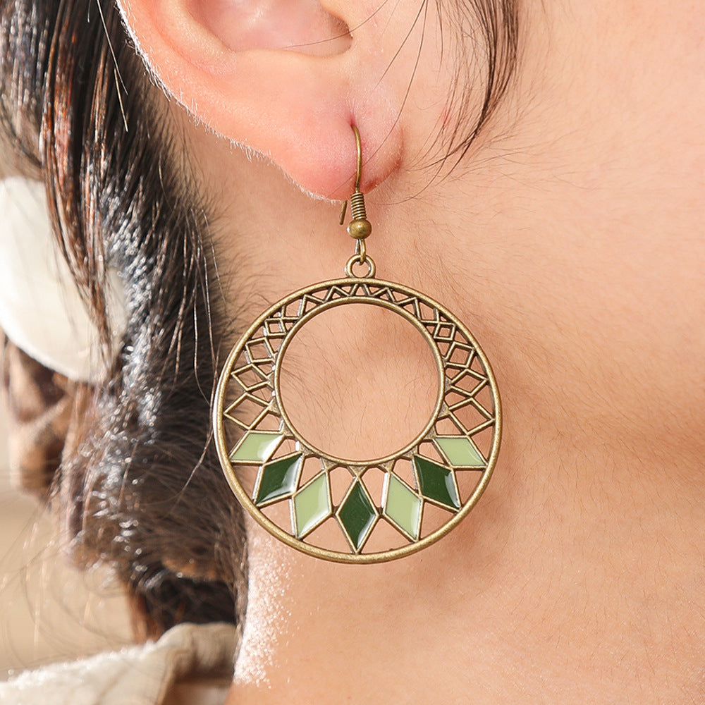 Wholesale Bohemian Forest Style Earrings and Necklace Set - Stylish Fashion Accessory for Party or Everyday Wear
