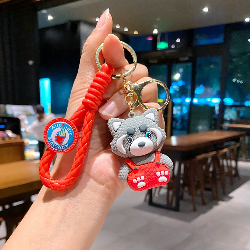 Wholesale Cartoon Bear PVC Soft Keychain Creative Keychain ACCVIP-KC-XinShu012