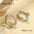 Wholesale exaggerated hollow irregular circle stainless steel earrings
