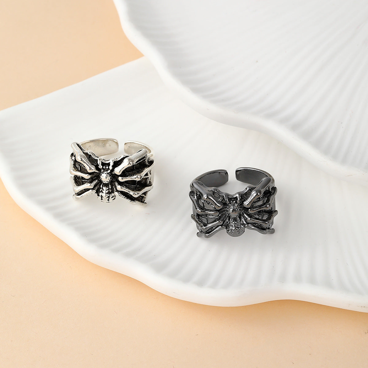 Wholesale Alloy  Ring Gothic Punk Style Gun Black Finish Jewelry Accessory for Everyday Wear