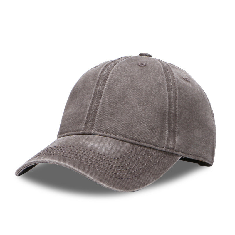 Wholesale Fashion Washed Cotton Baseball Cap Solid Color Adjustable Men S Sun Hat Casual Everyday Wear