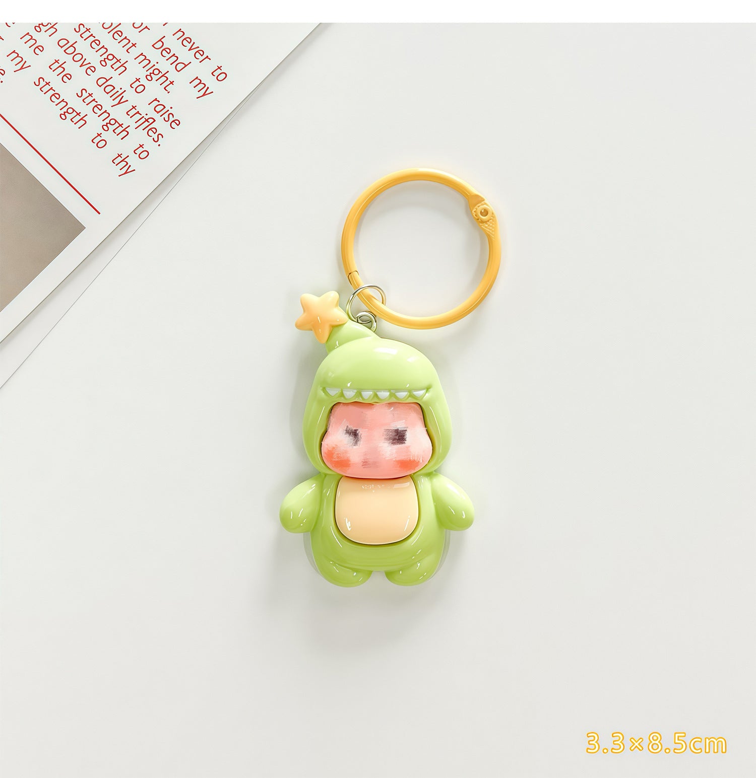 Wholesale Trendy Plastic Resin Star Keychain Bag Charm Gift for Students