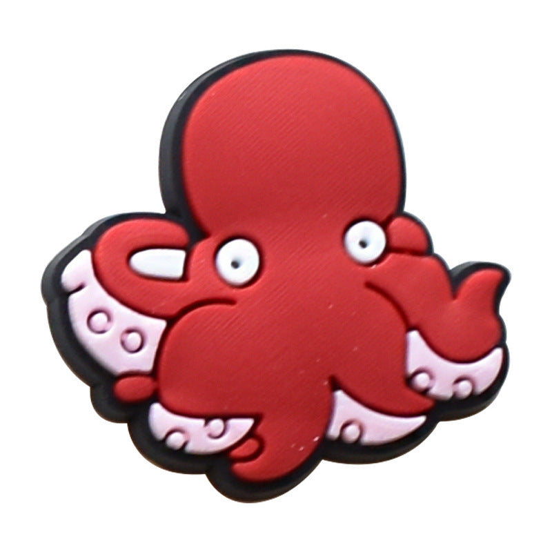 Wholesale Random 100pcs Small Animal PVC Soft Rubber Shoe Buckle Decoration ACC-SC-RYY056