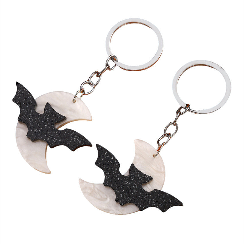 Wholesale Halloween Acrylic Bat Keychains ACC-KC-RongR078