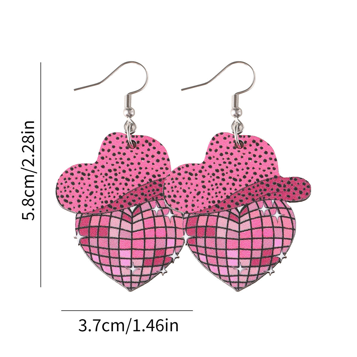 Wholesale  Denim Hat Boots Pendant Earrings