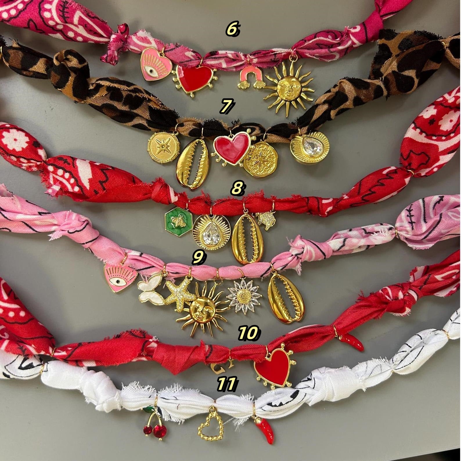 Wholesale Combination necklace Leopard pattern cloth scarf necklace