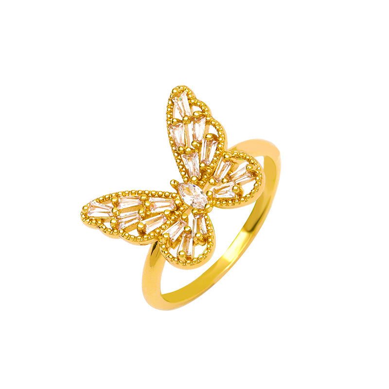 Wholesale Heart Shaped Rhinestone Adjustable Open Ring Chic Women S Fashion Jewelry Accessory For Party Gift