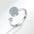 Wholesale S925 sterling silver Devil's Eye rotating ring  adjustable ring