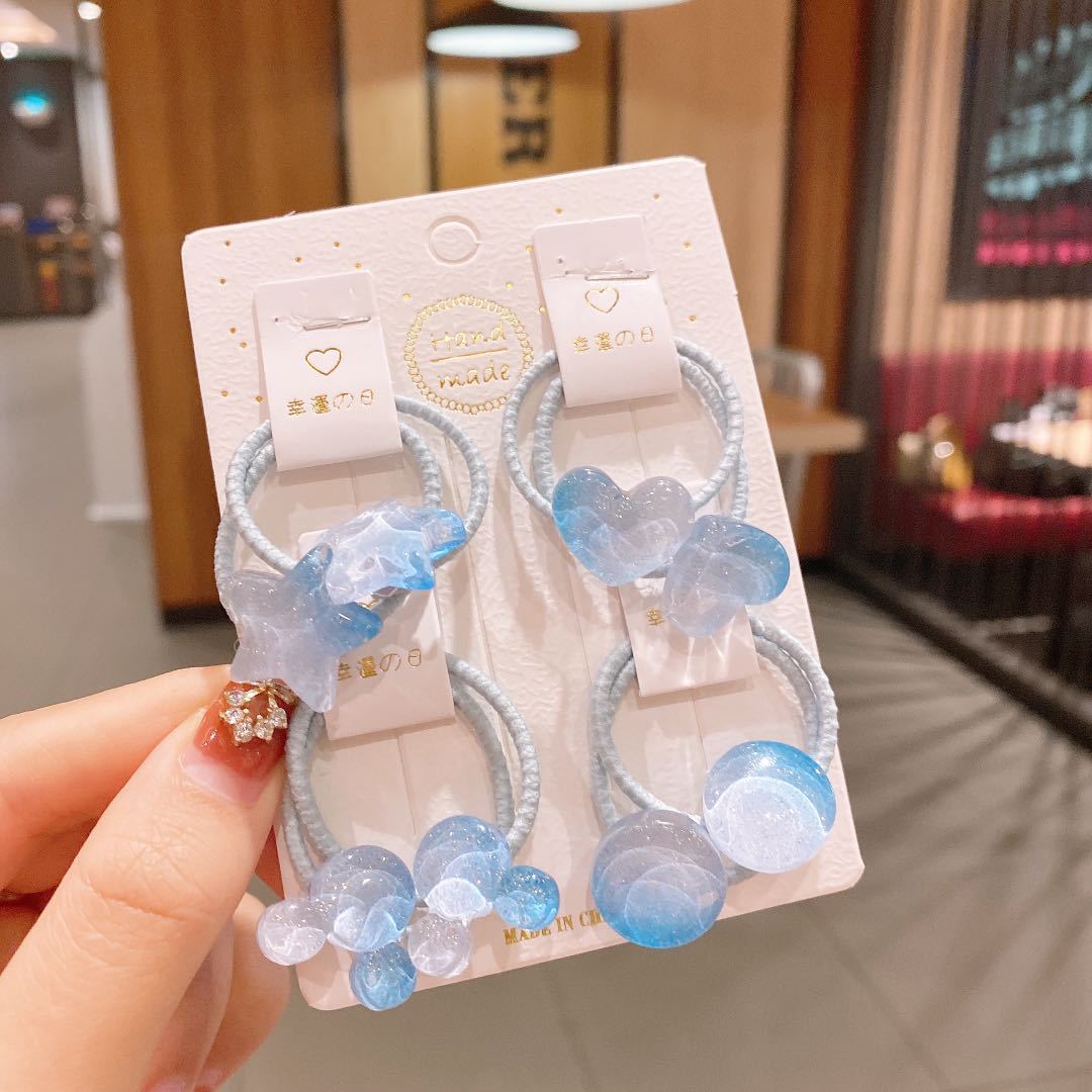 Wholesale Transparent Cute Kids Hair Scrunchies ACC-HS-Hengy001
