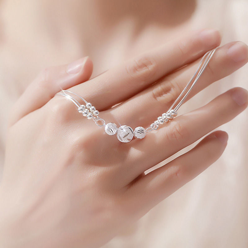 Wholesale 925 sterling silver beads light luxury  bracelet