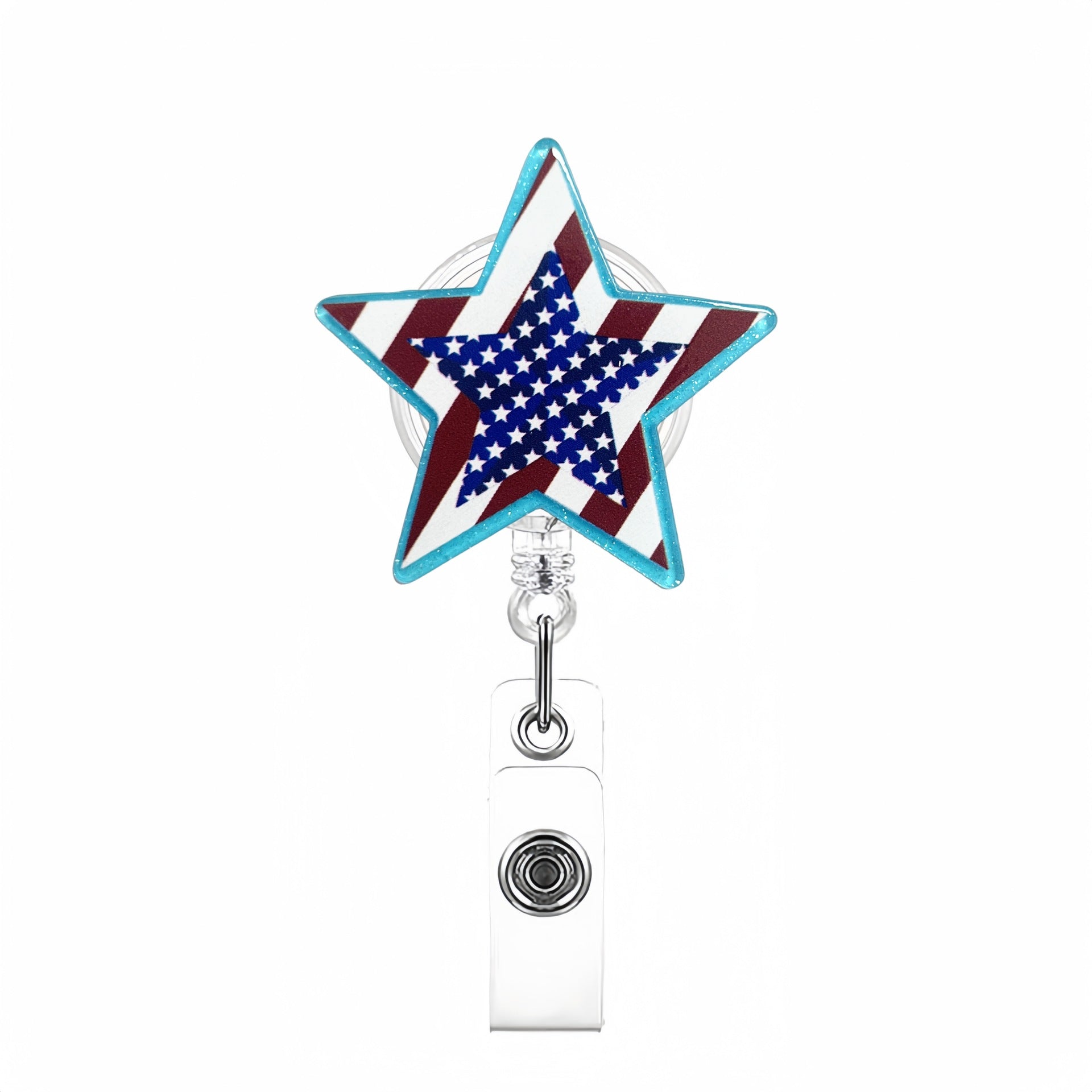Wholesale Independence Day Badge Reels Keychains