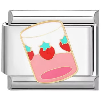 Wholesale Italian Charm Bracelet 9mm DIY Splicing Red Series Stainless Steel Composable Bracelet