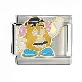 Wholesale  Italian Charm Starter Bracelets DIY square Single Section Creative Stainless Steel Composable Bracelet