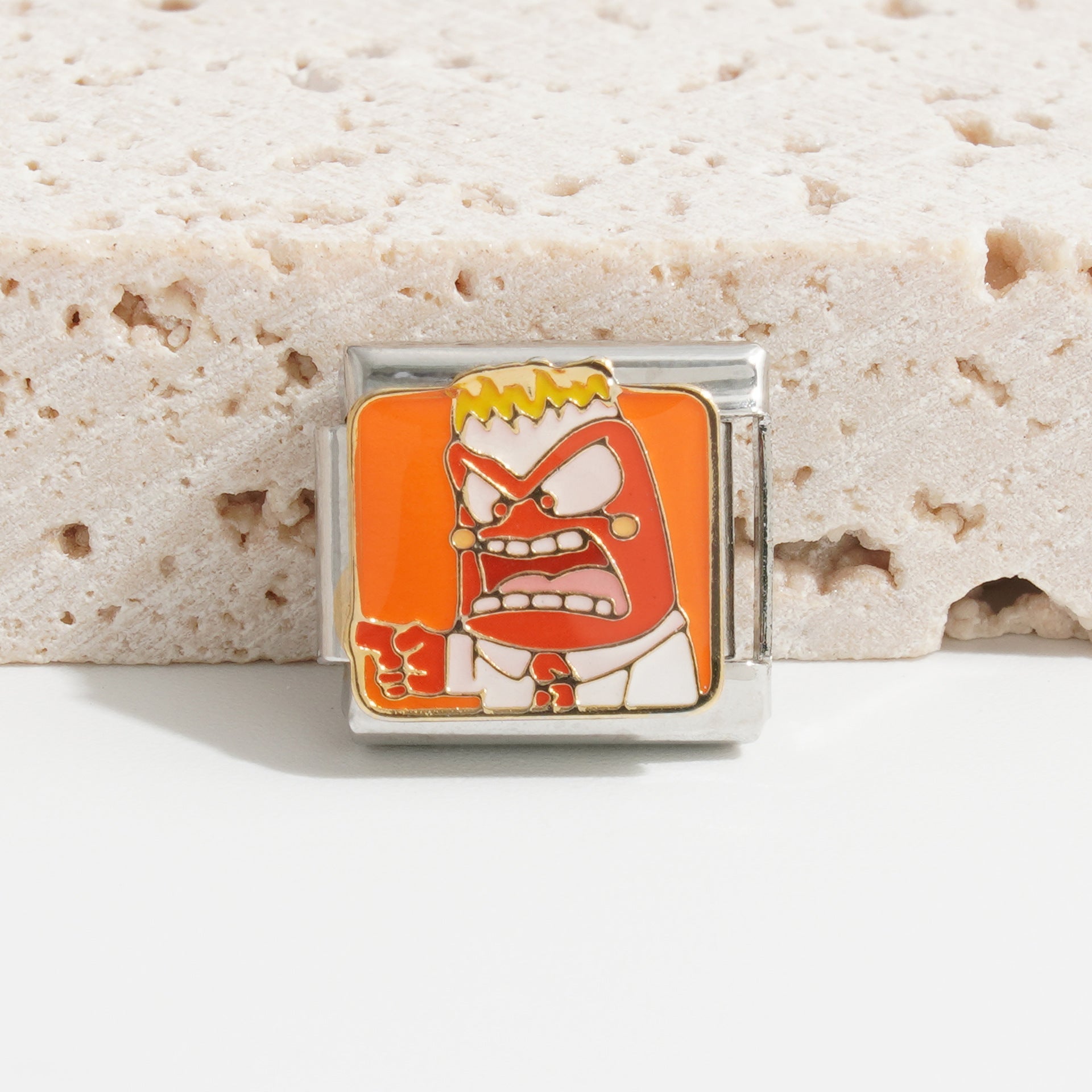 Wholesale  9mm Italian Charm Starter Bracelets DIY square Single Section Creative Stainless Steel Composable Bracelet