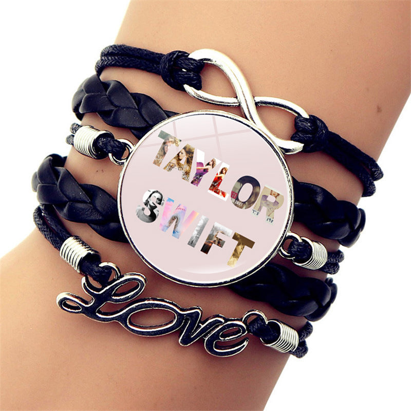 Wholesale Music Celebrity Leather Jewelry Leather Bracelets ACC-BT-JiaYun004
