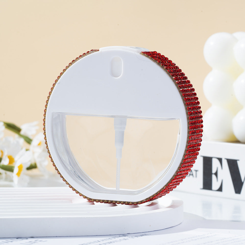 Wholesale 35ml round alcohol spray bottle keychain