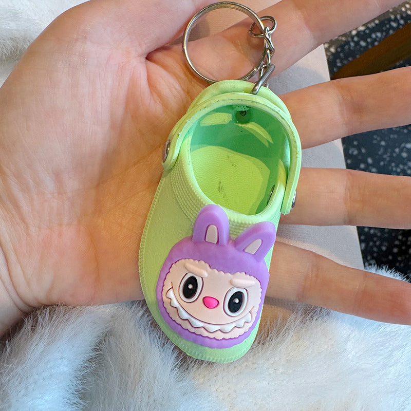 Wholesale Cartoon Cute Mini Slippers Cave Shoes Car Keychains