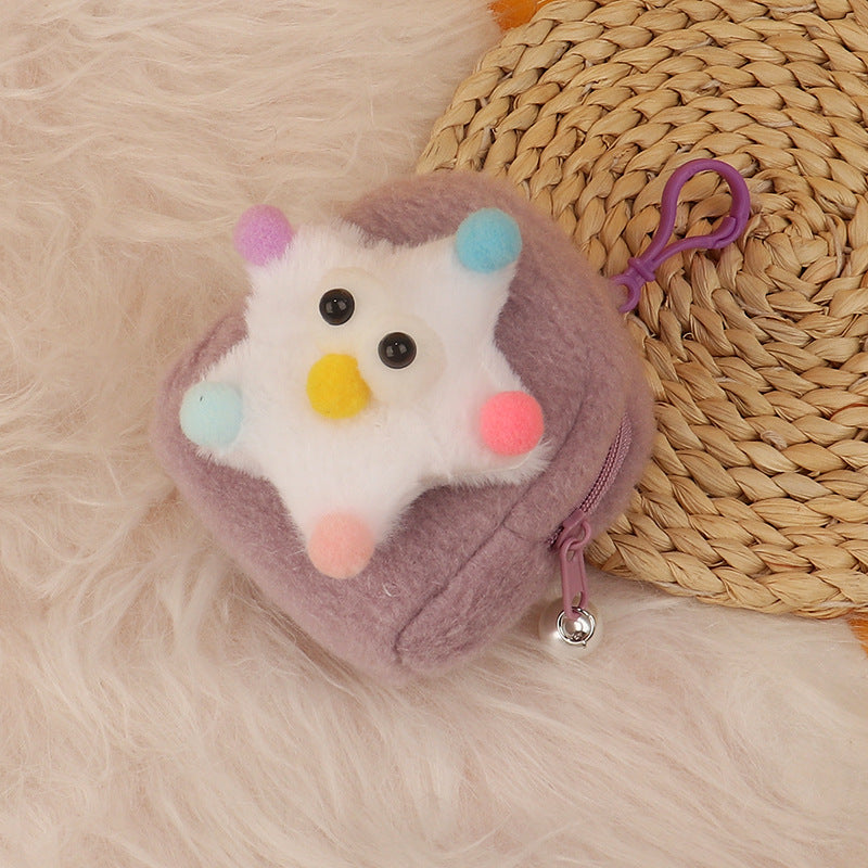 Wholesale Cartoon 3D Plush Mini Coin Purse Keychain Keychain Wallet ACC-KC-HuoFan002