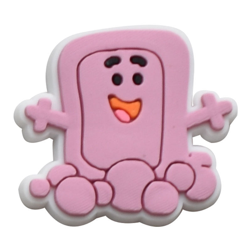 Wholesale  Random 100pcs cartoon PVC Soft Rubber Shoe Buckle Decoration