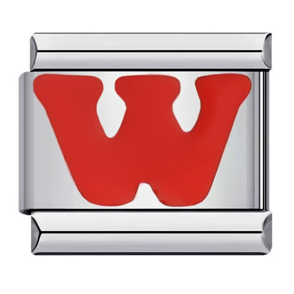 Wholesale   Italian Charm Bracelet 9mm DIY Splicing letter  Creative Stainless Steel Composable Bracelet