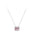 Wholesale S925 sterling silver  pink geometric sugar necklace