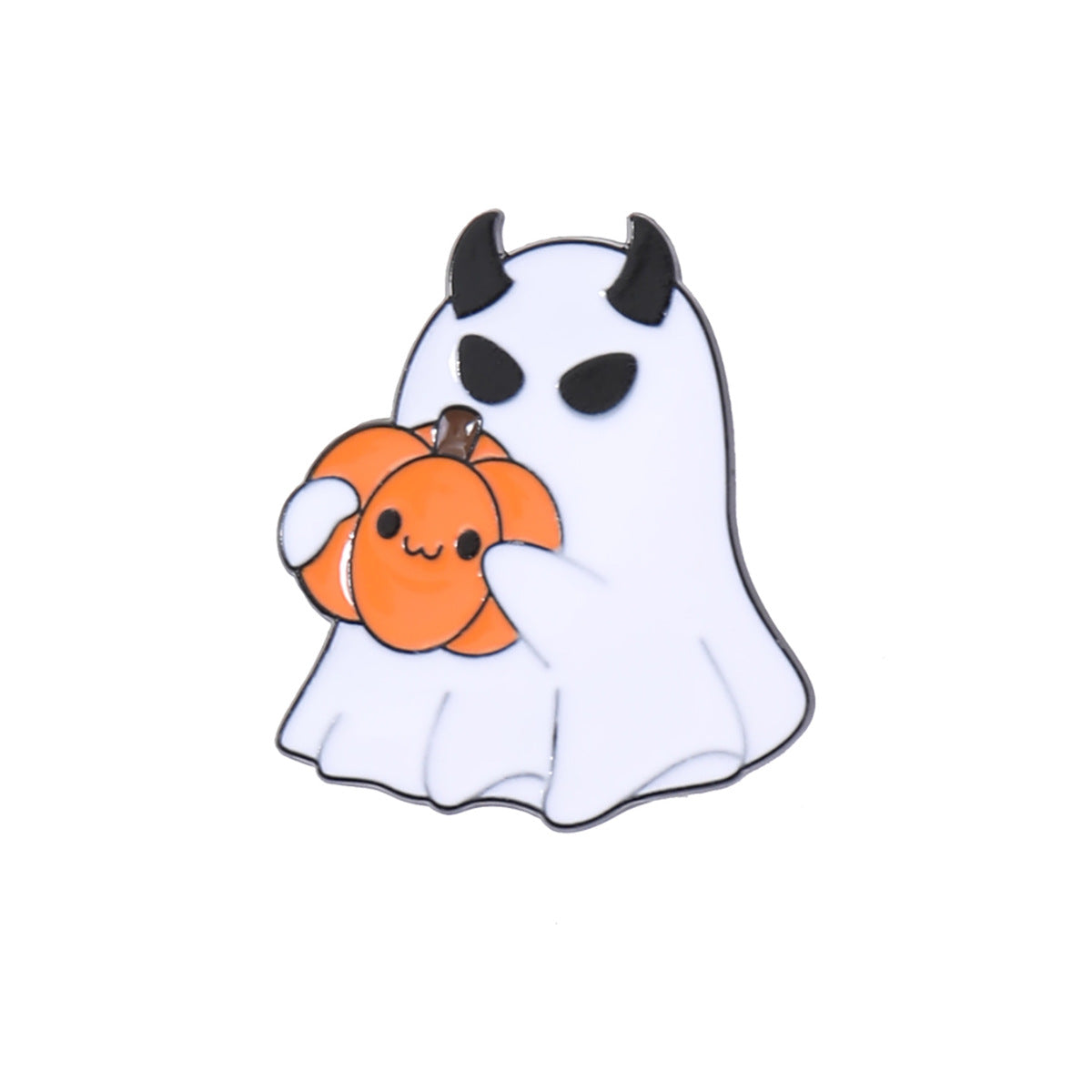 Wholesale Cute  Ghost Brooch Pin Set Zinc Alloy Cartoon Badge Pumpkin Bat Designs Boutique Bag Charm Accessory