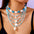 Wholesale Beach Shell Necklace Shell Double Layer Overlapping Necklace Clavicle Chain