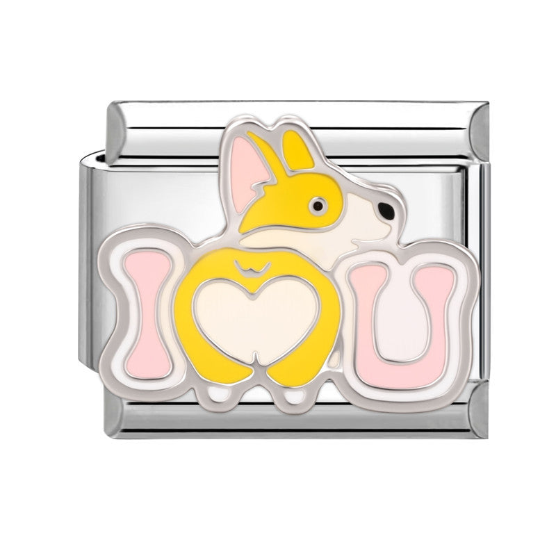 Wholesale Italian Charm Bracelet 9mm DIY Splicing Cute Creative Stainless Steel Composable Bracelet