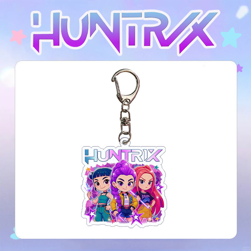 Wholesale kpop anime acrylic keychain