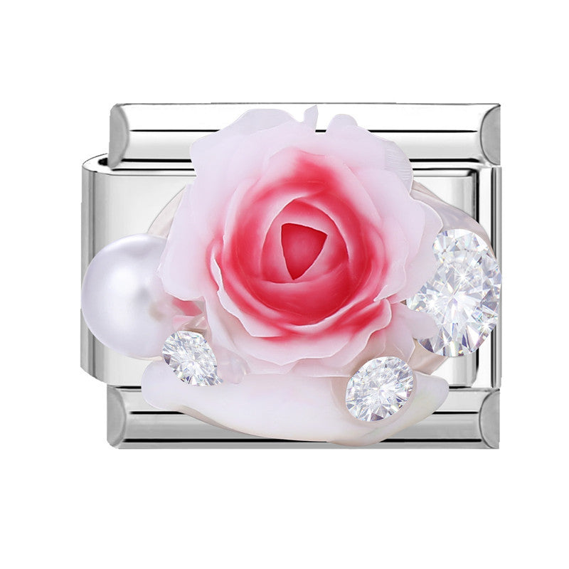 Wholesale Italian Charm Bracelet 9mm DIY Splicing Cute Creative Pendant Stainless Steel Composable Bracelet