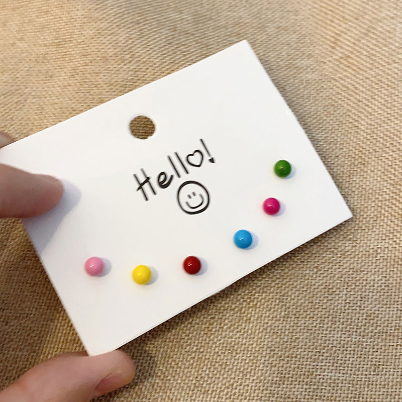 Wholesale electroplated silver needle zircon pearl flower heart earrings