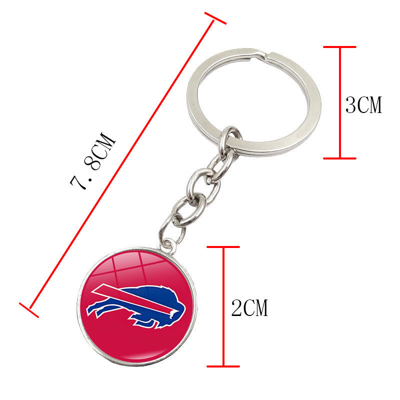 Wholesale Football Team Logo Keychain